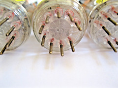 4 12AX7/ECC83 VACUUM TUBES GRAY PLATE O GETTER MATCHED DATE GERMANY TV-7 TESTED