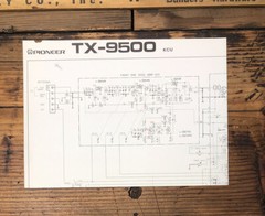 Pioneer TX-9500 Tuner Fold Out Schematic *Original*