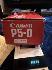 Vintage Canon P5-D Printing Calculator w/ Box, Manual, Charger, Paper – Tested