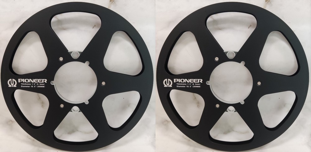 One Pair 10.5 » black Pioneer Tape reel High Quality Aluminum Take Up Reel
