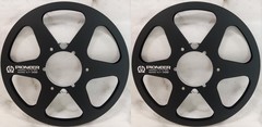 One Pair 10.5 » black Pioneer Tape reel High Quality Aluminum Take Up Reel