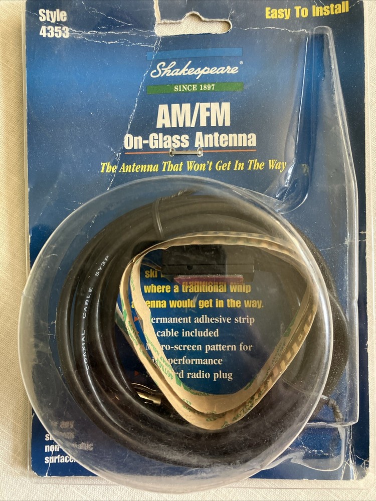 Shakespear 4352 AM/FM Antenna, Window, Glass, Sticky