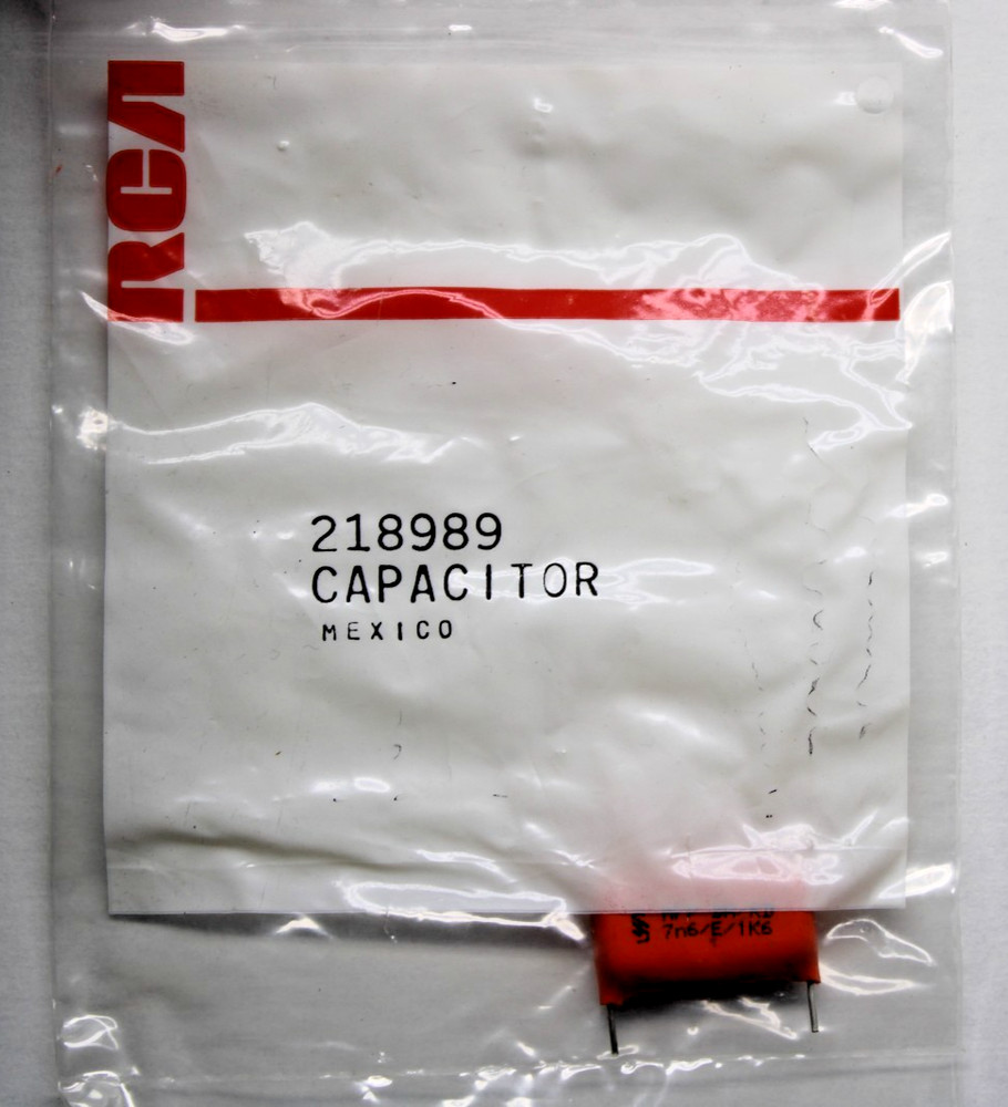 RCA VCR TV Replacement Part Capacitor Mexico 218989