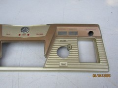 Vintage RCA Tape Recorder Plastic Front Panel 14&Prime; x 4.5&Prime; 1950s