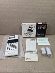 Canon TP-8 Pocket Printer Calculator w/Original Box, Manual, & Paper Tested