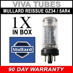 Brand New Tested Mullard Reissue GZ34 / 5AR4 Vacuum Tube
