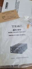 Vintage Teac AN-60W noise reduction Stereo W/ Manual