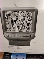 7&Prime; B & W Vintage Portable TV