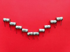 0.05 uF 400V 10% Silver Mica capacitor paper in oil vintage ussr RARE NOS 10pcs