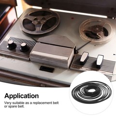 90 Pcs Radio Tape Belt Cassette Deck Belts Player Rubber Traction