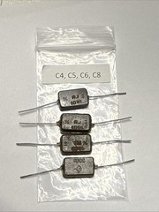 AMECO® AC-1 set of 4 mica 1000 pF Capacitors C4,C5,C6,C8 Ameco Part List