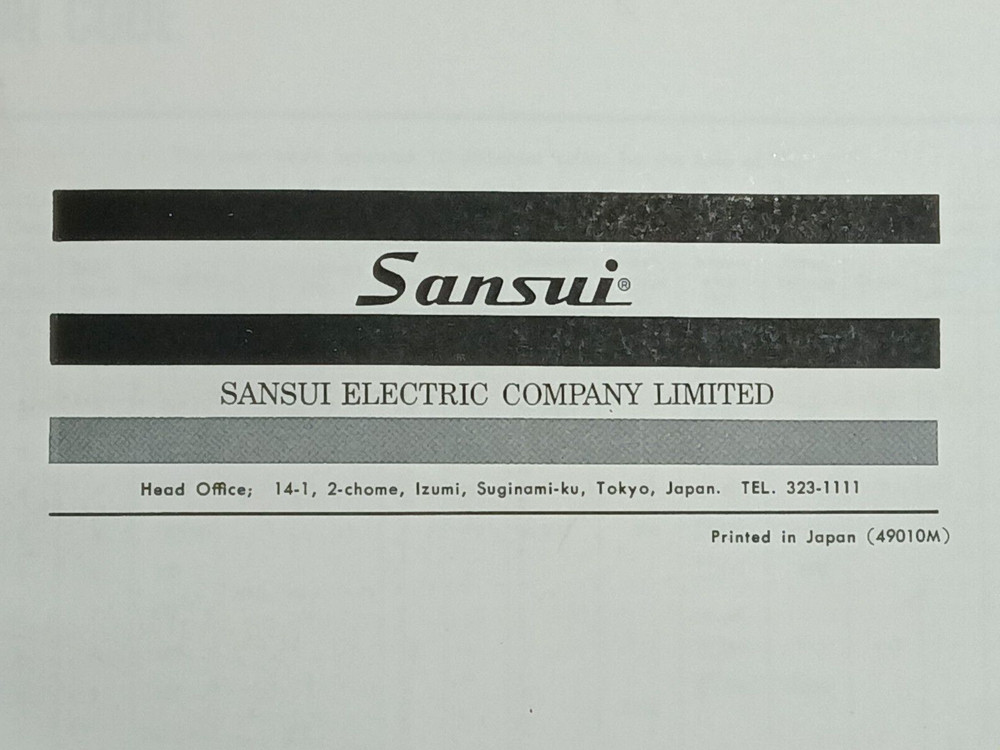 SANSUI A-700 A-730 Classique A-730 Amplifier Service Manual Photocopy
