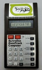 Rare Vintage Australian Racetrack Computer Calculator in Box With Manual
