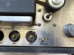 Vtg AMPEX 351-2 Reel to Reel Tape Recorder in Hard Travel Case AS IS UNTESTED
