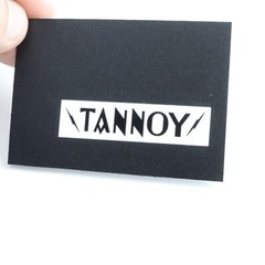 Tannoy logo badge Sticker Decal waterproof 52mm(2.04&Prime;)X13mm(0.51&Prime;)