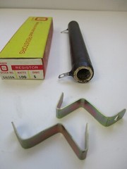 OHMITE VITREOUS ENAMELED RESISTOR 0600A, 100 WATTS 5 OHMS, 270-100M-40, 8010