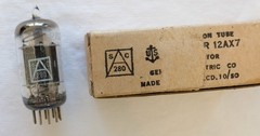 12AX7 Ken-Rad Tube – 1950 – Early & Somewhat Rare – Appears NOS
