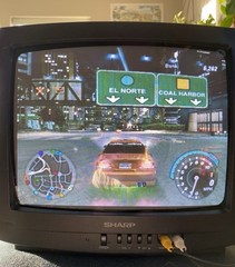Vintage Sharp 13&Prime; Retro Gaming CRT TV 13N-M100B Front AV Tested Working No Remot