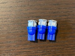 3 New Royal Blue 8V Wedge Lamp LED Light Bulbs for Pioneer Project/One Receivers