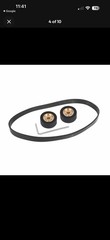 Pair of Pinch Rollers with Belt,Wrench For Pioneer RT-909/901 Reel to Reel Deck