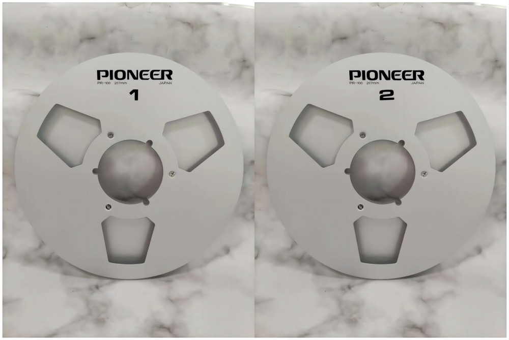 One Pair 10.5 » silver Pioneer Tape reel High Quality Aluminum Take Up Reel