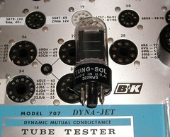 USA Tung-Sol 12L6GT amp tube looks and testNOS (B&K 707 tested)