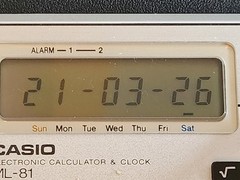 Vintage 1980s Casio ML-81 Electronic Calculator – Clock Date Music Tested