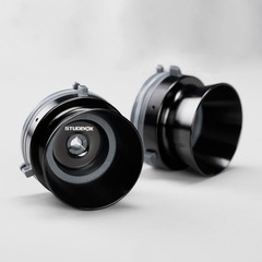 1 Pair Studevox Professional 1/4&Prime; Black NAB Adapters For Reel To Reel Recorders