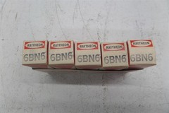 Lot Of 5 Raytheon 6BN6 Electron Tubes