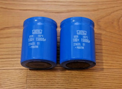 2 New McIntosh MC250 MC2505 Main Filter Capacitors replacement 15000 uf 100v