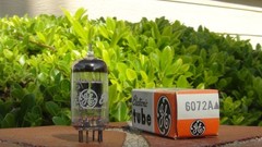 6072A (12AY7) NOS/NIB GE Black Plate Dual Triode Tube-Tested-Free Ship in US
