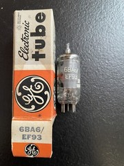 Vintage GE 6BA6 VINTAGE ELECTRON TUBE RADIO AUDIO TV * UNTESTED *