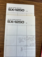Original Pioneer SX-1250 Receiver Service Manual / Schematic