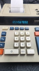 Vintage Casio DL-220 Printing Calculator 12-Digit Electronic With 5 Rolls Paper