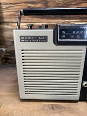 PANASONIC SPACER FM-AM RADIO STEREO 8 TRACK PLAYER RF-7100 See Desc.