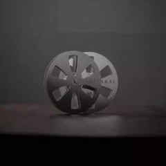 One Pair silvery TAPE REEL Akai 7&Prime; inch Light Metal Aluminum Take Up Reel