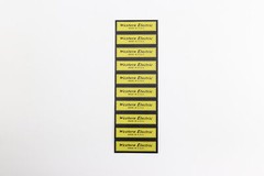 Western Electric paper sticker badge replacement piece 39mm(1.53&Prime;)X12mm(0.47&Prime;)