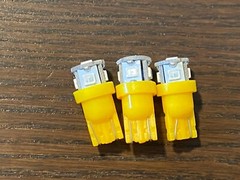 3 New Amber Yellow 8V Wedge Lamp LED Light Bulbs fr Pioneer Project/One Receiver