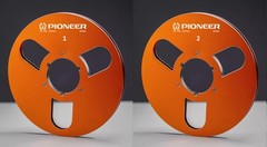 One Pair 10.5 » orange Pioneer Tape reel High Quality Aluminum Take Up Reel