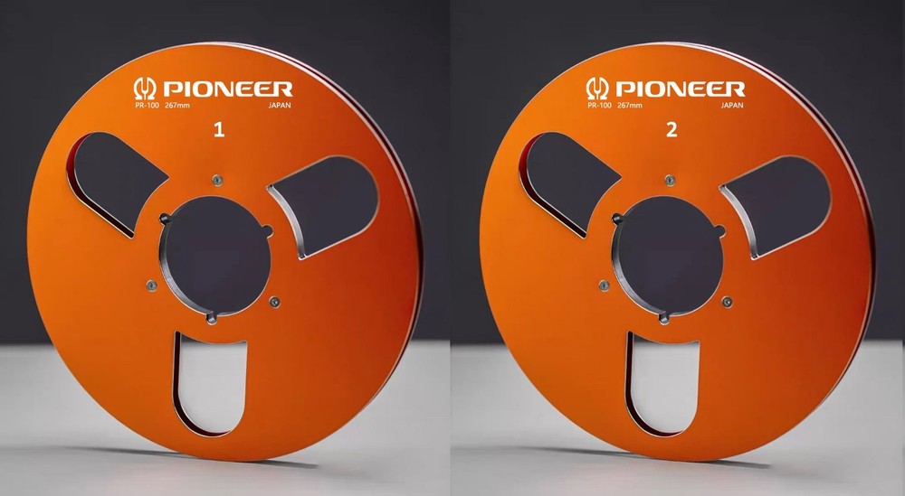 One Pair 10.5 » orange Pioneer Tape reel High Quality Aluminum Take Up Reel