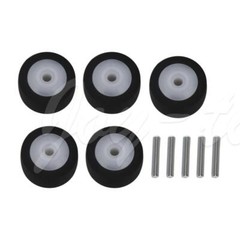 13x6x2mm Rubber Recorder Audio Pinch Roller Movement Belt Pulley Pack of 5