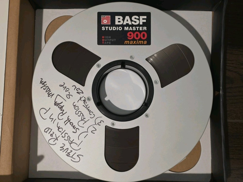BASF Studio Master Maxima 10.5&Prime; x 2&Prime; Reel To Reel w/ Audio Tape – Orig. Box
