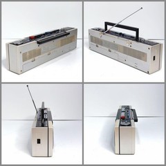 AIWA CS-W33 Stereo Double Cassette Deck Radio Recorder AM FM Dubbing Working