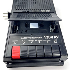Califone 1300AV Portable Cassette Recorder Player Tested Working AC Powered