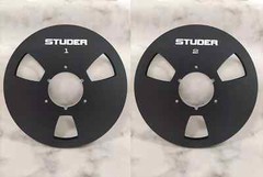 One Pair Silver Aluminum STUDER 10.5 » tape reel for A80 A810 A820 tape recorder