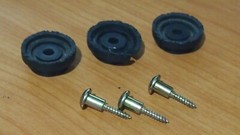 SET OF 3 Pioneer PL-514/516/518 Screws Turntable Feet Attaching READ