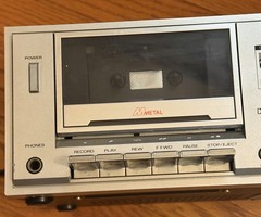 1980s Vintage Fisher Studio Stereo Cassette Deck Model CR-110 Parts Or Repair