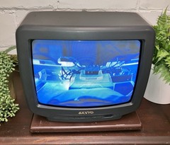 Sanyo Vintage AVM-1306 13&Prime; CRT TV Retro Gaming 1997 Vintage Works Coaxial Cable