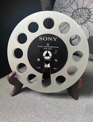 One pair silvery TAPE REEL Sony 7&Prime; inch Light Metal Aluminum Take Up Reel