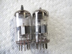 ECC88 6DJ8 7308 AMPEREX , PLATE CURRENT MATCHED PAIR 5% #4